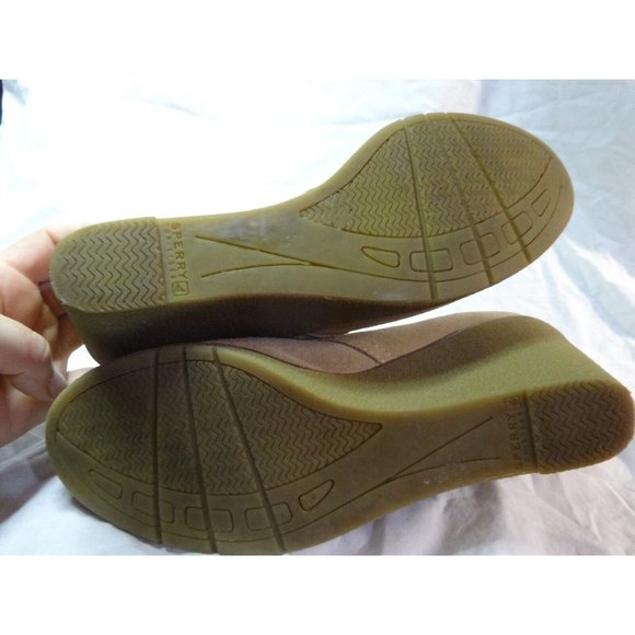 Sperry Top-Sider Stella Prow Women 9 M Ankle Wedge Bootie Suede Tan - Picture 6 of 8